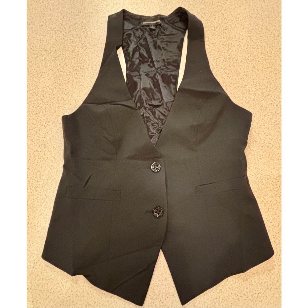 Express Black Sleeveless Tailored Vest